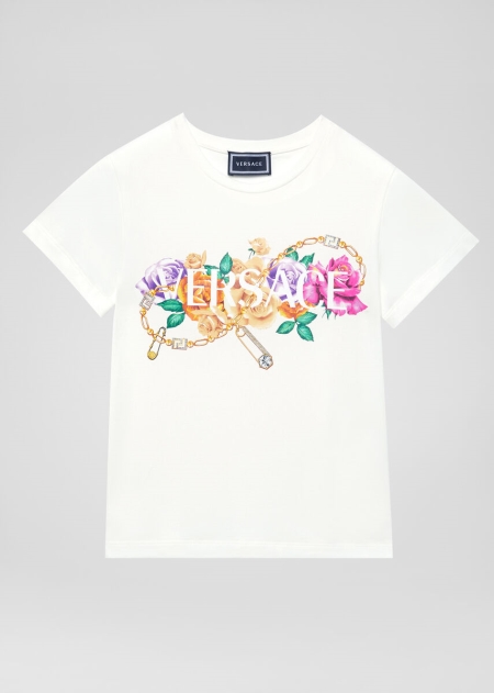 Tricouri Versace Rose Jewel Logo Fete | WVDBAGZ-07